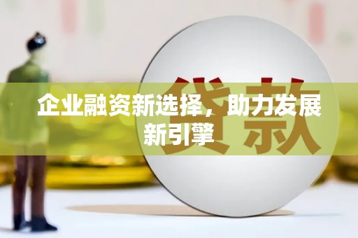 中堂企业融资新选择，助力发展新引擎