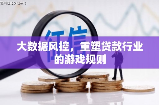 中堂大数据风控，重塑贷款行业的游戏规则