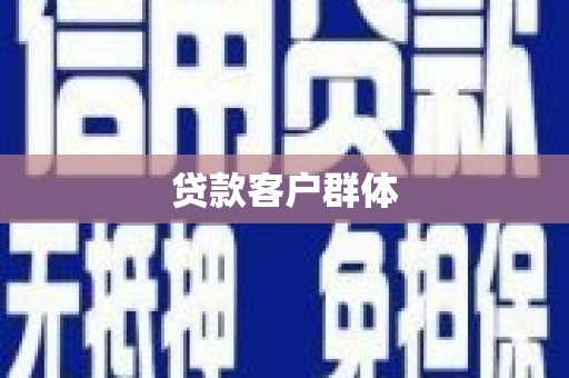 中堂贷款客户群体