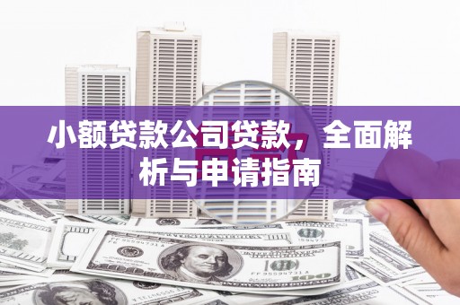 中堂小额贷款公司贷款，全面解析与申请指南