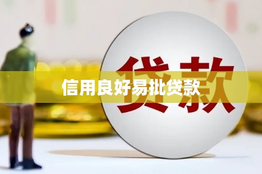 中堂信用良好易批贷款