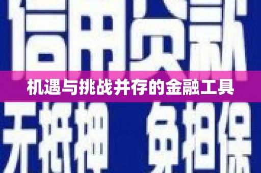 中堂机遇与挑战并存的金融工具