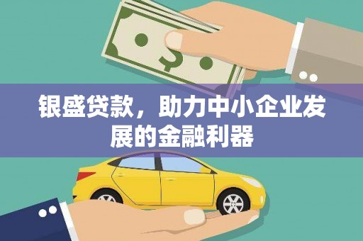 中堂银盛贷款，助力中小企业发展的金融利器