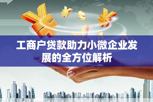中堂工商户贷款助力小微企业发展的全方位解析