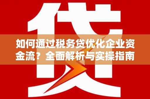 中堂如何通过税务贷优化企业资金流？全面解析与实操指南