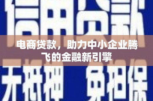 中堂电商贷款，助力中小企业腾飞的金融新引擎