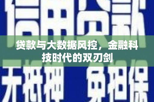 中堂贷款与大数据风控，金融科技时代的双刃剑
