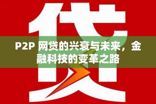 中堂P2P 网贷的兴衰与未来，金融科技的变革之路