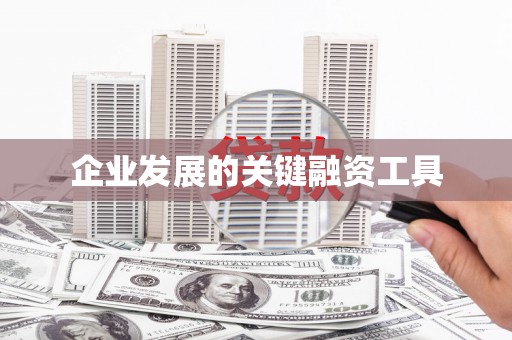 中堂企业发展的关键融资工具