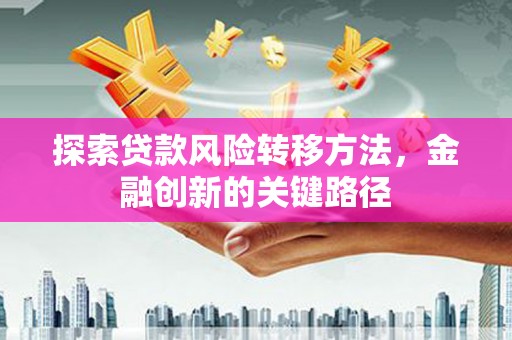 中堂探索贷款风险转移方法，金融创新的关键路径