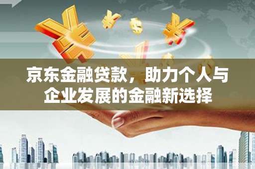 中堂京东金融贷款，助力个人与企业发展的金融新选择