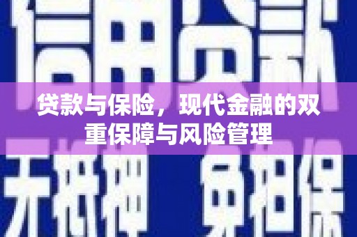 中堂贷款与保险，现代金融的双重保障与风险管理
