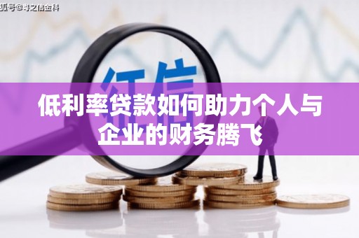 中堂低利率贷款如何助力个人与企业的财务腾飞