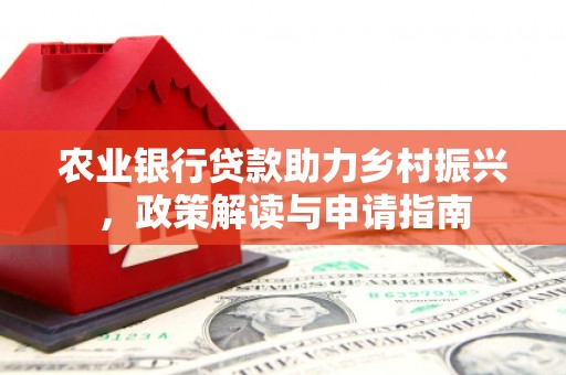 中堂农业银行贷款助力乡村振兴，政策解读与申请指南