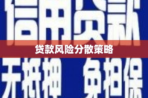 中堂贷款风险分散策略