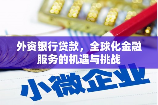 中堂外资银行贷款，全球化金融服务的机遇与挑战