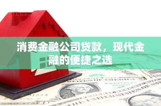 中堂消费金融公司贷款，现代金融的便捷之选