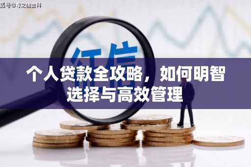 中堂个人贷款全攻略，如何明智选择与高效管理