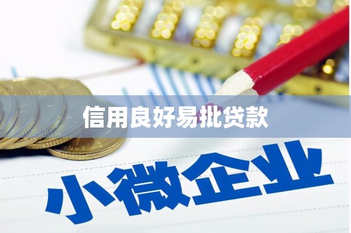 中堂信用良好易批贷款